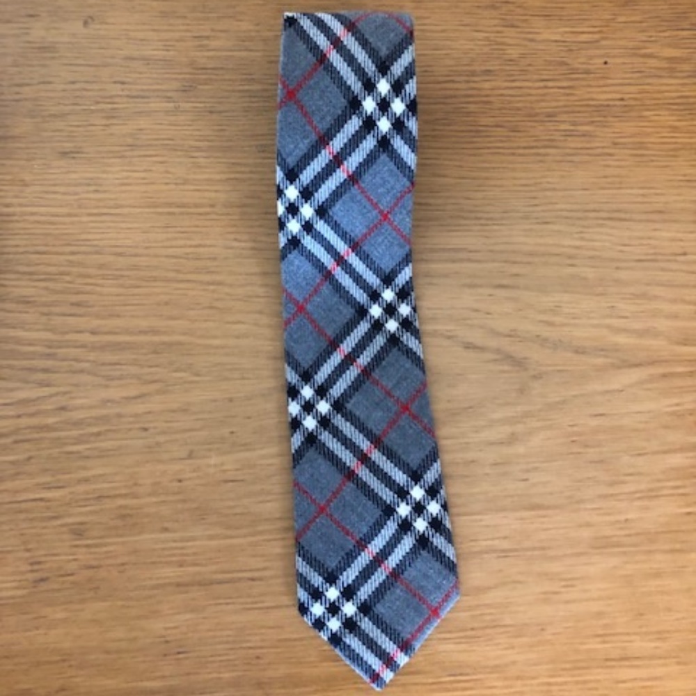 Vintage wool Burberry Tie